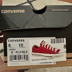 COPY - Converse Red Unisex All Stars
